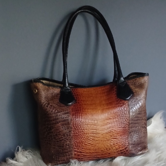 Vintage Brahmin Leather Tote